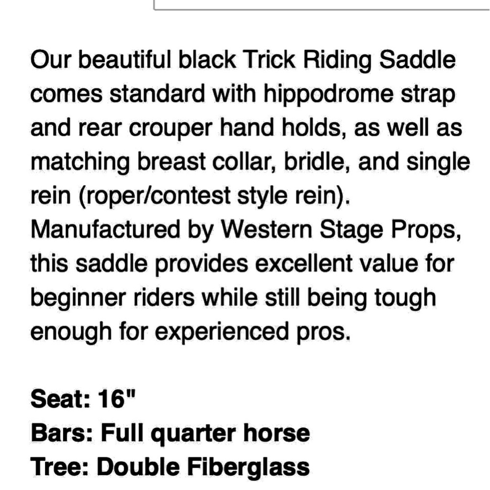 Trick Riding Saddle - Picture 6 of 10
